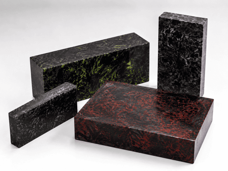 colored forged carbon fiber block for CNC machining