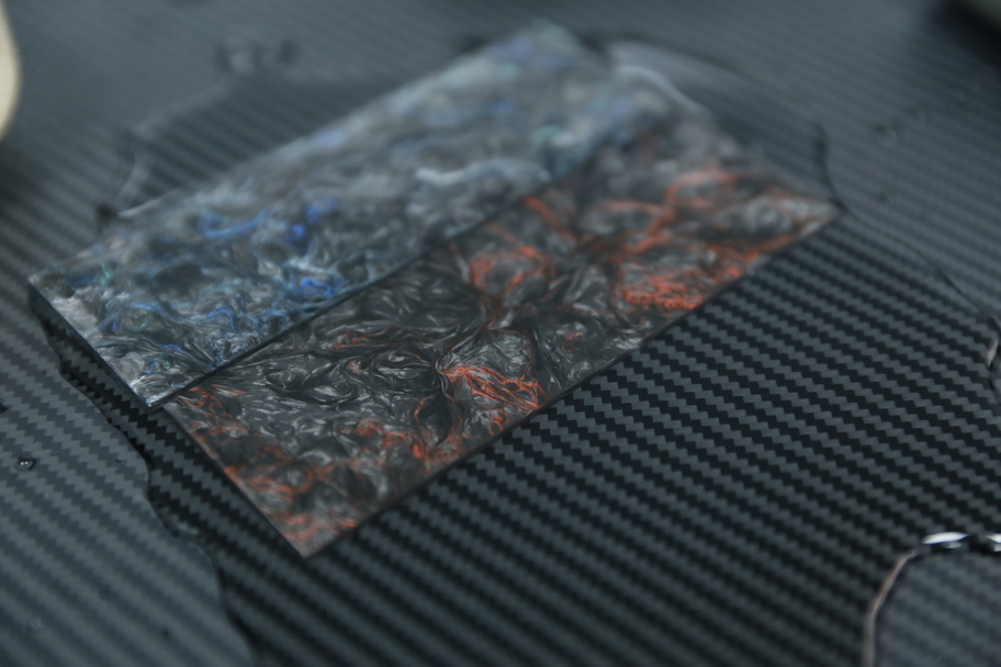 colorful carbon fiber vs black carbon fiber material comparison