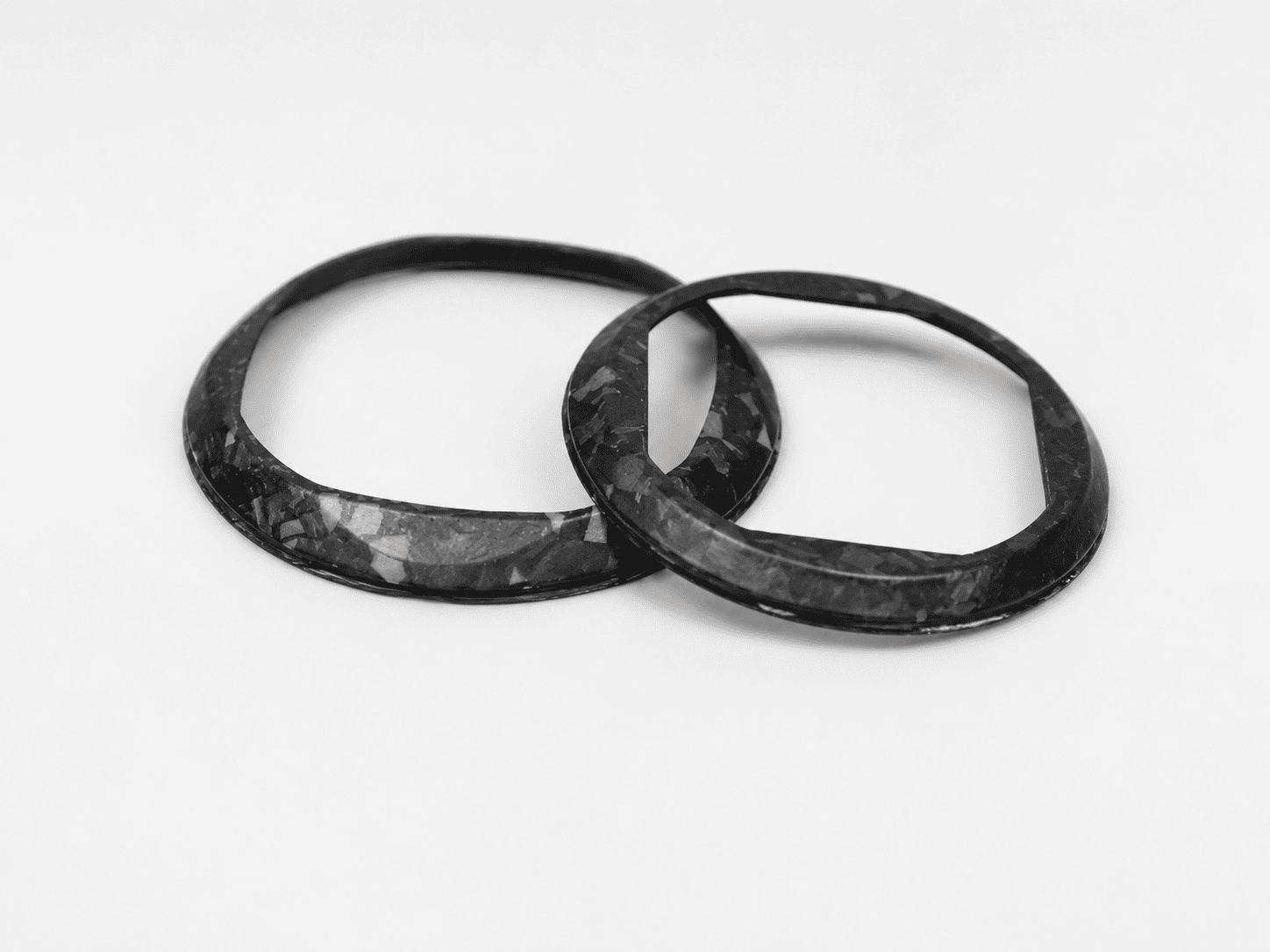 Forged carbon fiber watch component for luxury material applications
