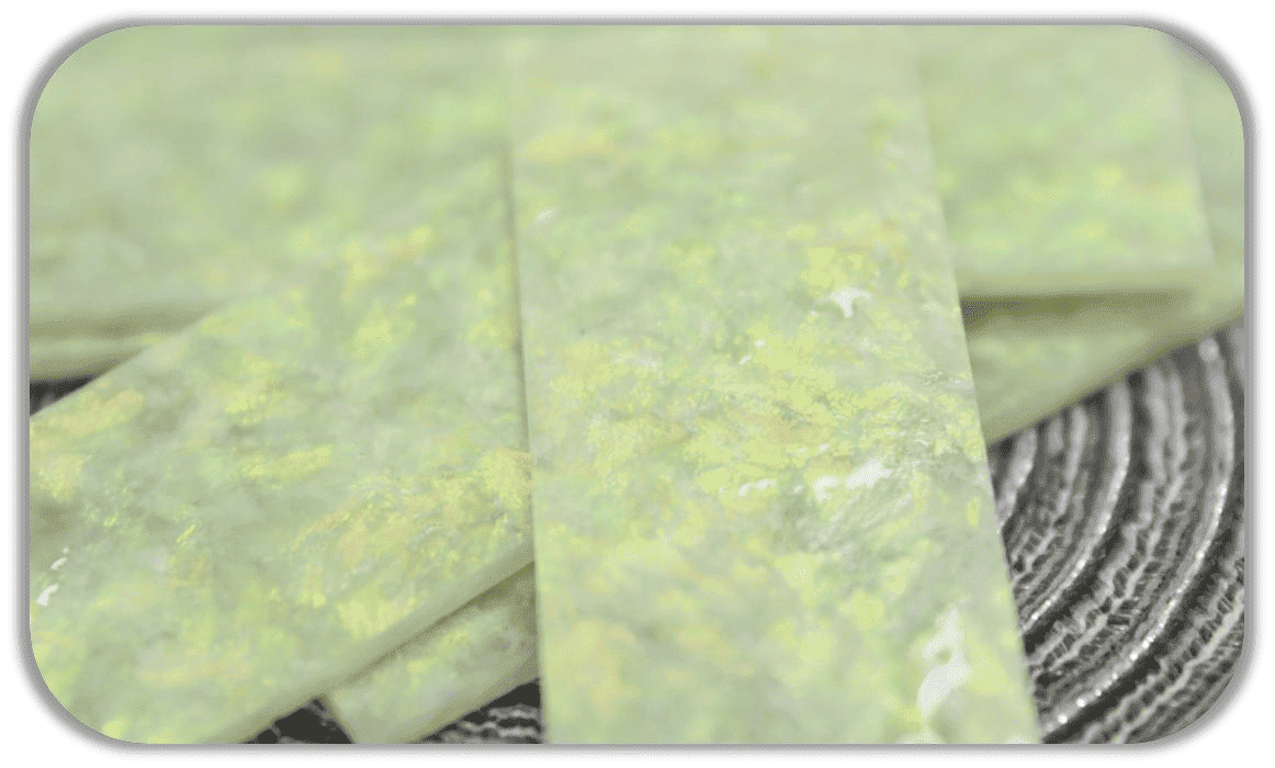 Opal forged carbon fiber translucent art panel with gemstone like light effect